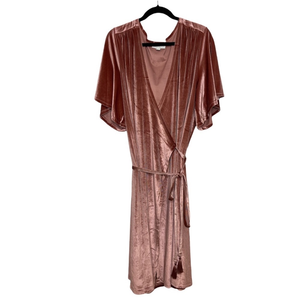 Boutique dusty rose wrap dress